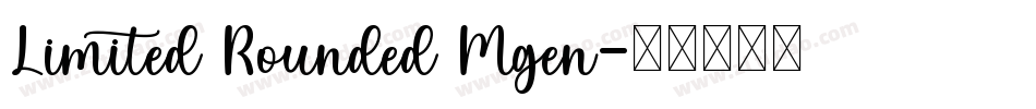 Limited Rounded Mgen字体转换
